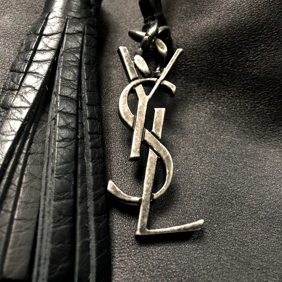 Saint Laurent Medium JEN Flat Bag in Black Leather - Picture 6 of 6